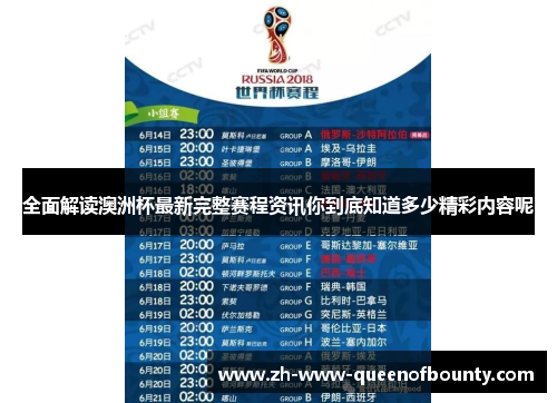 全面解读澳洲杯最新完整赛程资讯你到底知道多少精彩内容呢