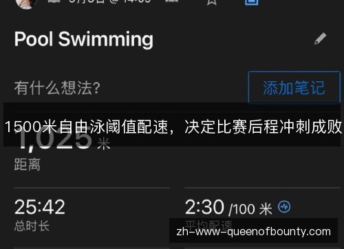 1500米自由泳阈值配速,决定比赛后程冲刺成败 1500米自由泳阈值配速,决定比赛后程冲刺成败